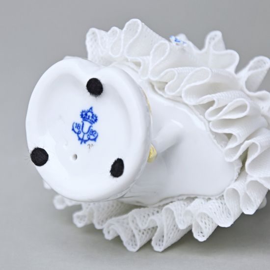 Tanečnice s krajkou (bledě modrá) 8 x 6 x 12 cm, Kurt Steiner, Porcelánové figurky Unterweissbacher
