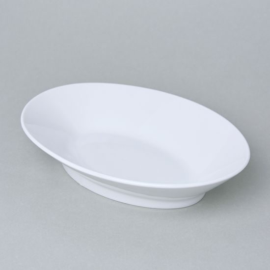 Bohemia White, Dish deep oval spaghetti 28 x 20 cm, Pelcl design , Cesky porcelan a.s.