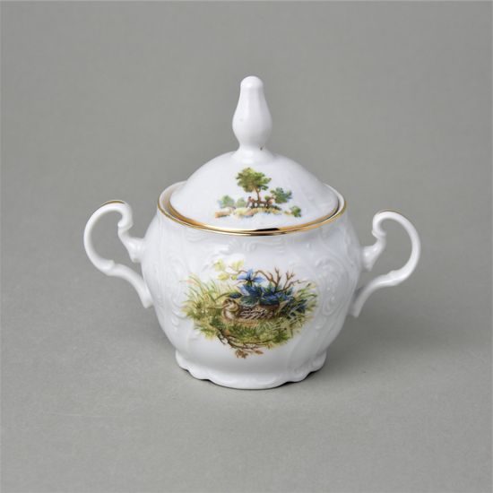 Lid for 300 ml sugar bowl, Thun 1794, karlovarský porcelán, BERNADOTTE hunting