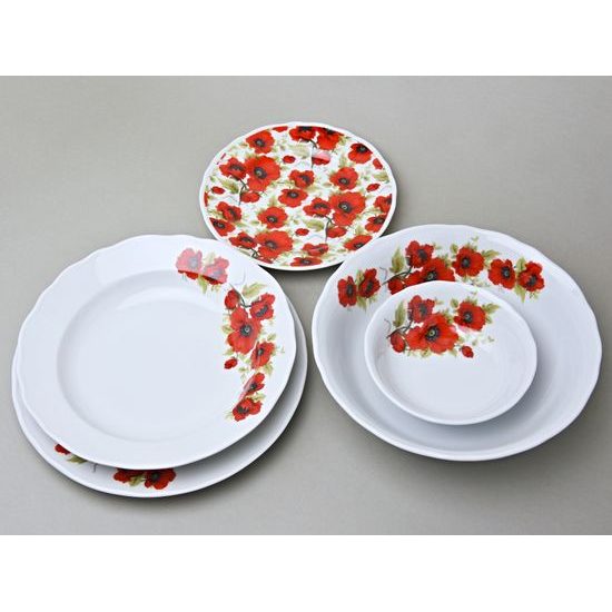 Diding Set with bowls for 6 people, Poppy, Český porcelán a.s.