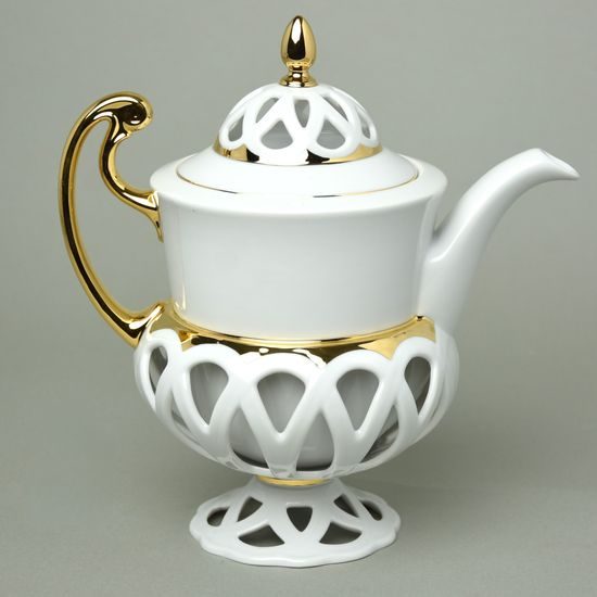 Coffee pot 1 l, Byzant 404b white, Rose China Chodov