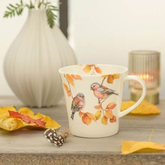 Hrnek 350 ml pěnkavy 9,5 cm, jemný kostní porcelán, Goebel