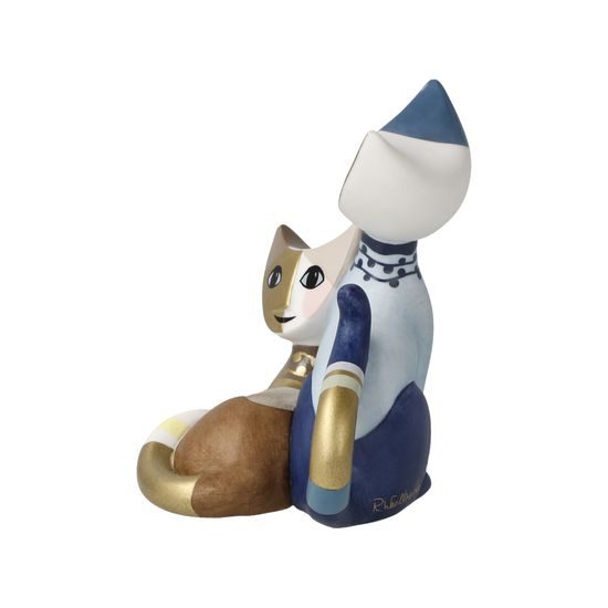 Cat Fioritura damore 8 / 5.5 / 8cm, biscuit china, Cats Goebel R. Wachtmeister