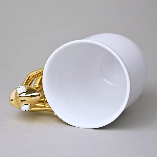 Mug ZOO Chameleon 400 ml, GOLD, 12 cm, Goldfinger porcelain