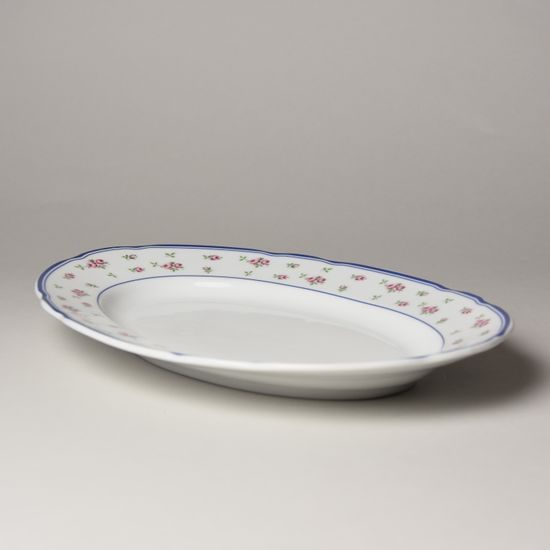 Side dish oval flat 24 cm, Thun 1794, ROSE 80283