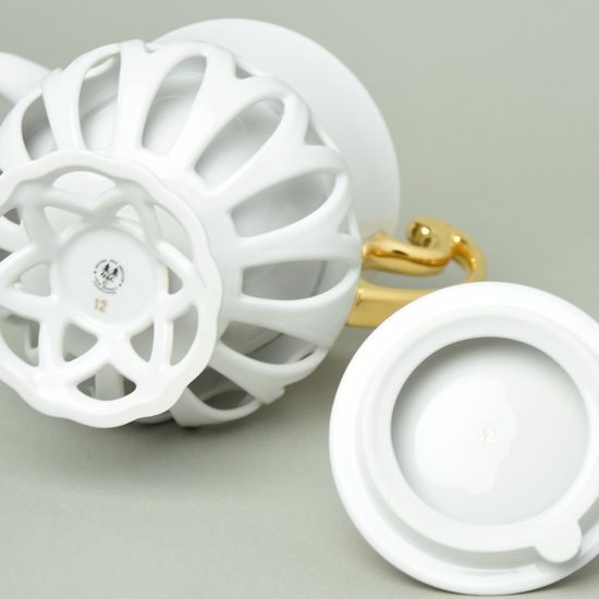 Coffee pot 1 l, Byzant 404b white, Rose China Chodov