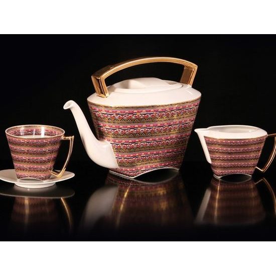 Tea set for 6 persons Wo-Man, Thun Studio, Luxury Porcelain