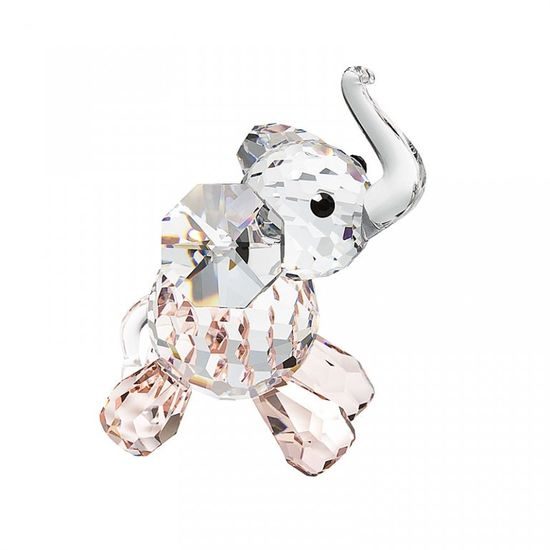 Elephant Calf (pink) 52 x 37 mm, Crystal Gifts and Decoration PRECIOSA