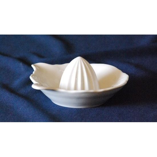 Lemon squeezer, Thun 1794 Carlsbad porcelain, BERNADOTTE white