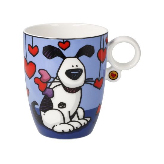 Hrnek Love Dog 400 ml, jemný kostní porcelán, Ed Heck, Goebel