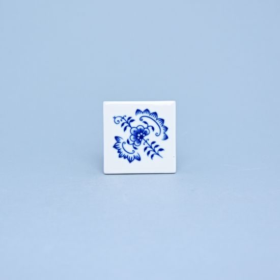 Magnet 5 x 5 cm, Original Blue Onion Pattern