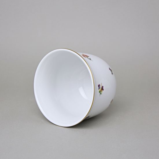 Květináč malý bez uch pr. 12,9; v. 10,9 cm, rakouská házenka, Český porcelán a.s.