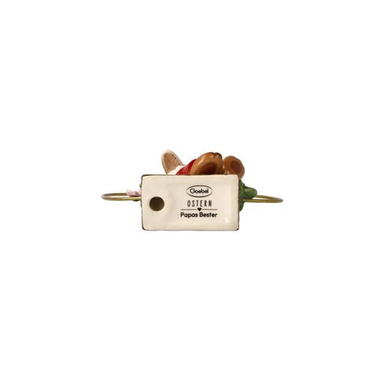 Velikonoční visící ozdoba s zajíčkem 8 / 3 / 8 cm, kamenina, Goebel