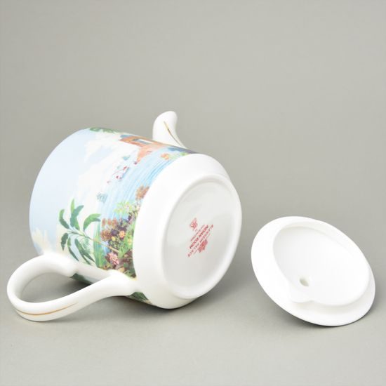 Blenheim Palace - Tea pot 1,1 l, Indian room, fine bone china Roy Kirkham