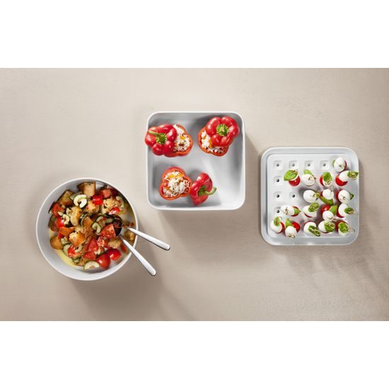 Mísa zapékací s víkem 24 x 24 x 8 cm, NO LIMITS, porcelán Seltmann