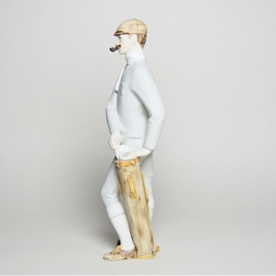 Golf Player 8 x 8 x 26 cm, Pastel, Porcelain Figures Duchcov