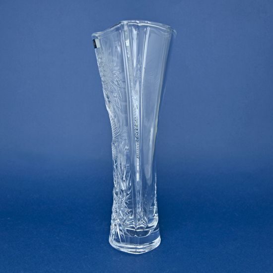 Křišťálová váza SMILE broušená, dekor BODLÁK, 305 mm, Crystalite BOHEMIA