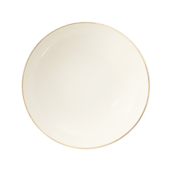 Deep plate 21 cm, Savona fine diamond with gold line, Seltmann porcelain