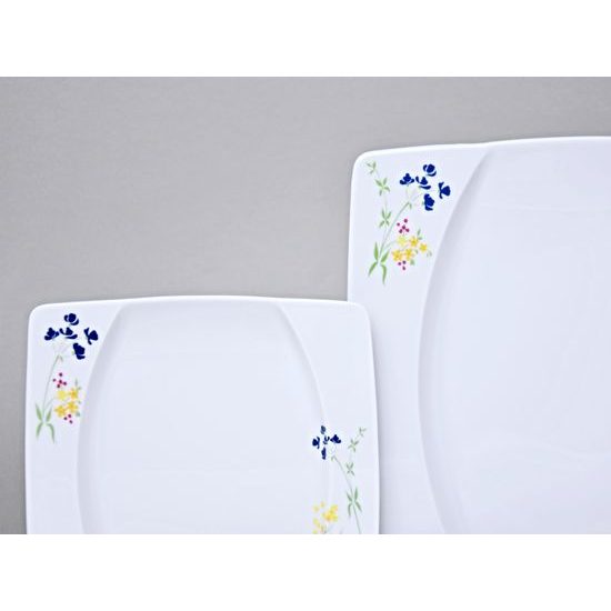 EYE luční kvítí, Talířová sada pro 6 osob, Thun 1794, karlovarský porcelán