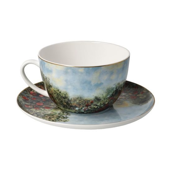 Cup and saucer Claude Monet - The Artist´s House, 0,5 l / 19 cm, Fine Bone China, Goebel