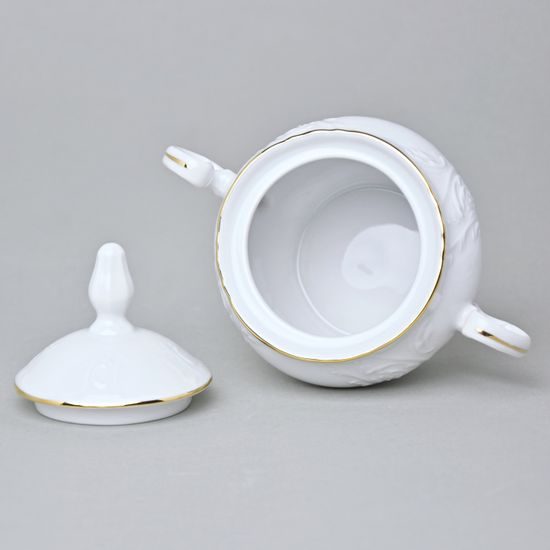 Cukřenka 300 ml, Thun 1794, karlovarský porcelán, BERNADOTTE zlatá linka