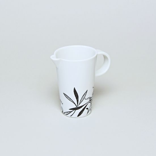 Bohemia black: Creamer 0,07 l, design by Jiri Pelcl, Cesky porcelain a.s.