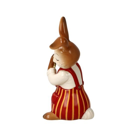 Figurka králíčka s flétnou 4 / 4 / 8 cm, kamenina, Goebel