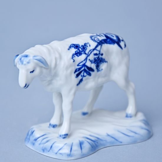 Ovce na podstavci 6,5 x 11,5 x 8 cm, Cibulák, originální z Dubí