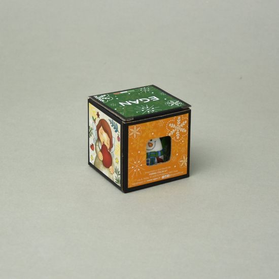 Kalíšek na espresso / panáček sněhulák 90 ml, glazurovaná keramika, EGAN