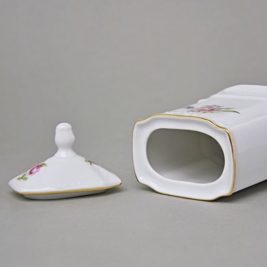 Kořenka hranatá 0,15 l, Thun 1794, karlovarský porcelán, BERNADOTTE míšeňská růže