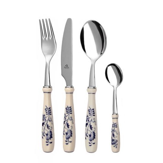 24 pcs. Blue Onion Cutlery dining set in GIFT BOX, Blue Onion Pattern