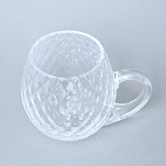 Beer mug- Káro (Clear), 500 ml, Floriánova huť