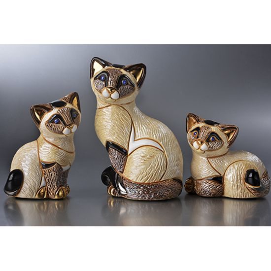 De Rosa - Siamská kočka, 7 x 5 x 7 cm, keramická figurka, DeRosa Montevideo