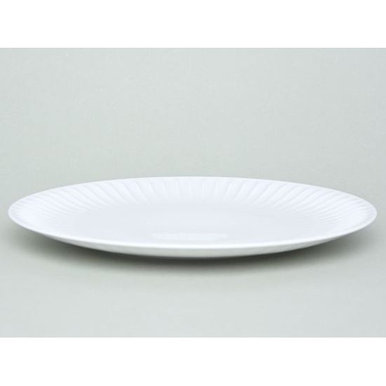 Club plate (dish round flat) 30 cm, Ribby, G. Benedikt 1882