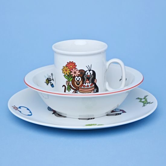 Children's set 3 pcs. random, Mole, Thun 1794 Carlsbad porcelain