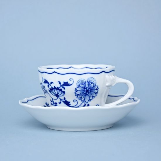 Cup and saucer C + C 250 ml / 15,5 cm for tea, Original Blue Onion Pattern, QII