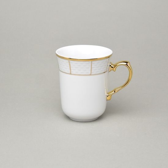 NATÁLIE zlatá: Hrnek 0,25 l, Thun 1794, karlovarský porcelán