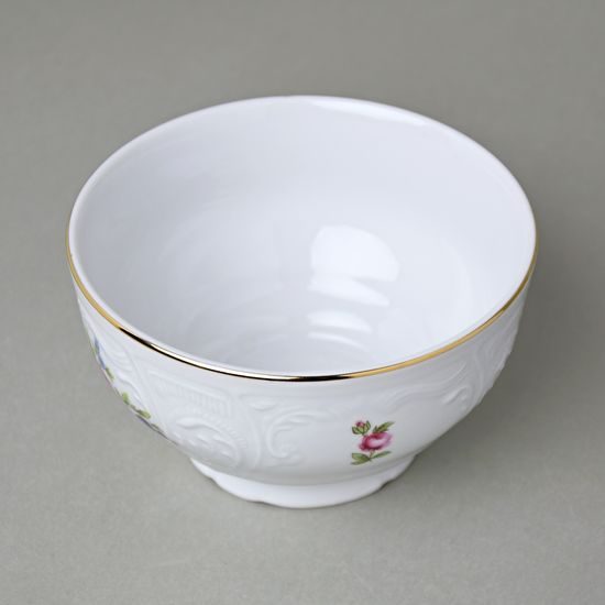 Rice bowl 13 cm, 470 ml, Thun 1794 Carlsbad Porcelain, BERNADOTTE Meissen Rose