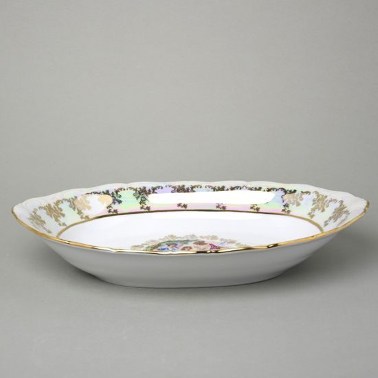 Bread basket 36 cm, The Three Graces + gold, Carlsbad porcelain
