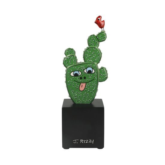 Figurka Kaktus v Texasu 7,5 / 7 / 22 cm, porcelán, J. Rizzi, Goebel