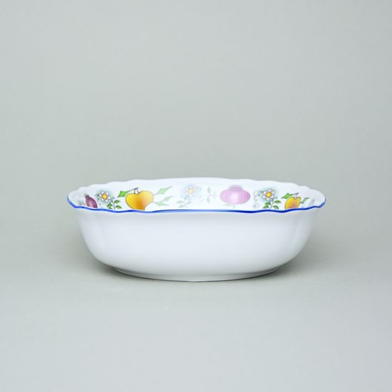 Salad bowl square 19 cm, COLOURED ONION PATTERN