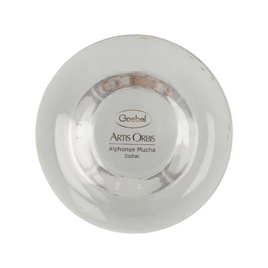 Svícen Zodiak, 8.5 / 8.5 / 9.5 cm, sklo, A. Mucha, Goebel