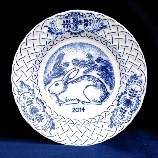 Annual plate 2014, 18 cm, Original Blue Onion Pattern