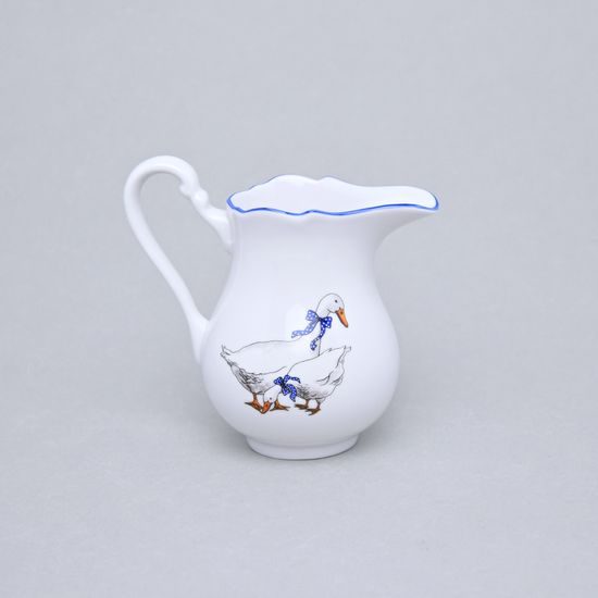 Mlékovka vysoká 0,25 l, Český porcelán a.s., husy