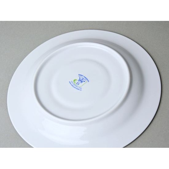 Olga: Podšálek 19 cm s černou linkou, Český porcelán a.s.