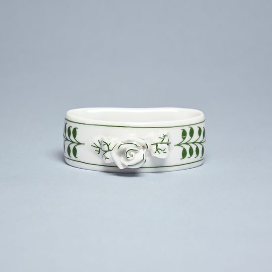 Napkin ring with rose 7 cm, Green Onion Pattern, Cesky porcelan a.s.