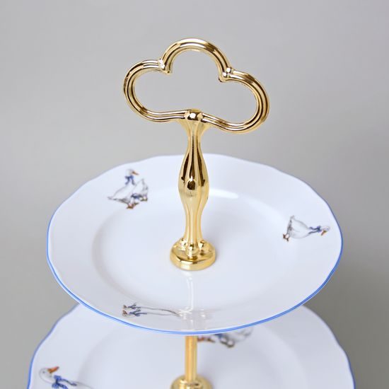 3-compartment dish, Goose, Golden Stick 36 cm, Cesky porcelan a.s.