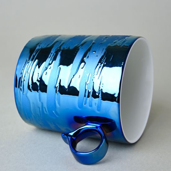 RESET, Mug /cup tea 370 ml, Titanium Blue, Český porcelán a.s.