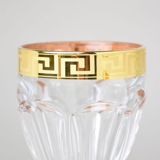 Sklenička na víno Safari 140 ml, dekor Kostka Versace, Balvín glass