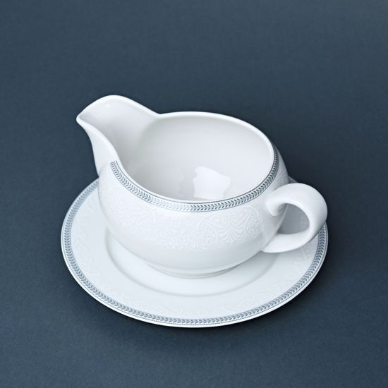 Sauce boat 400 ml + undersaucer, Thun 1794, karlovarský porcelán, OPÁL 80446